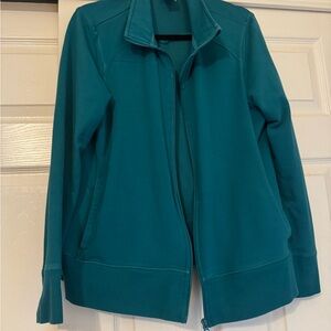 Athletic Works Teal Full-Zip Utility Jacket